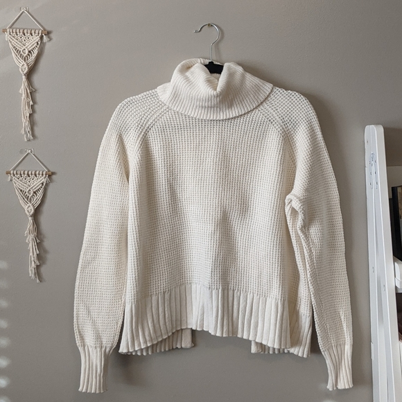 Madewell Turtleneck Open Back Sweater, Size M - Picture 2 of 4